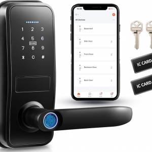 Homelovers 5-in-1 Smart Lock: APP, Fingerprint, Keypad, IC Card, Key