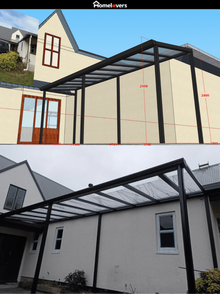 Pergola Attached to House